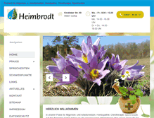 Tablet Screenshot of dr-heimbrodt.de